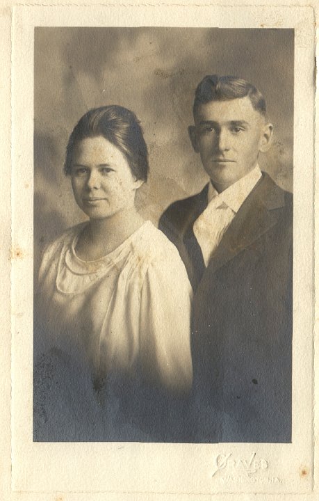 0015.jpg - Joseph N. & Anna Christina Hunt Reschly  married 2/11/22.  Carpenter & homemaker/teacher