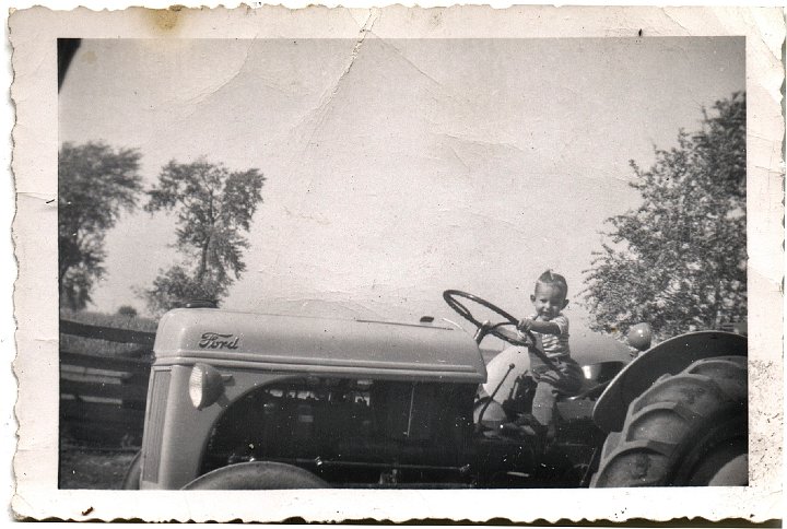 0236.jpg - Fred Roth on a Ford tractor