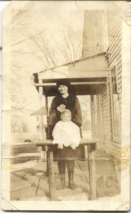 0396.jpg - Ruth Christner Wittrig & John Wittrig, Jr at John & Della Christner's house.  1923c