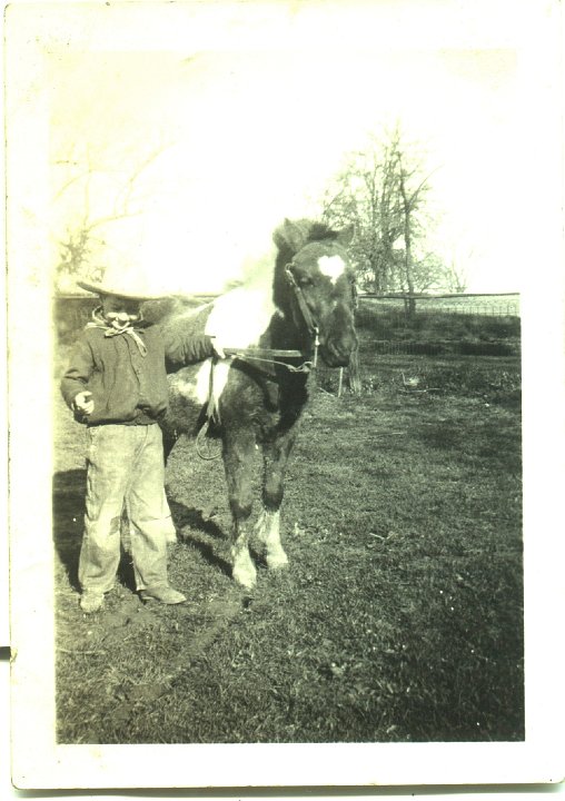 0471.jpg - Orie Boese and a pony.  1938c