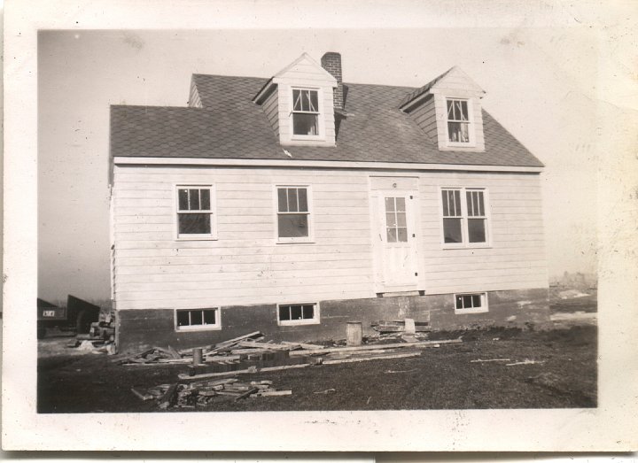 0606.jpg - Ralph's house being build in Olds, IA.  2 houses north of where Wm Reschly first lived in Olds.  1941c