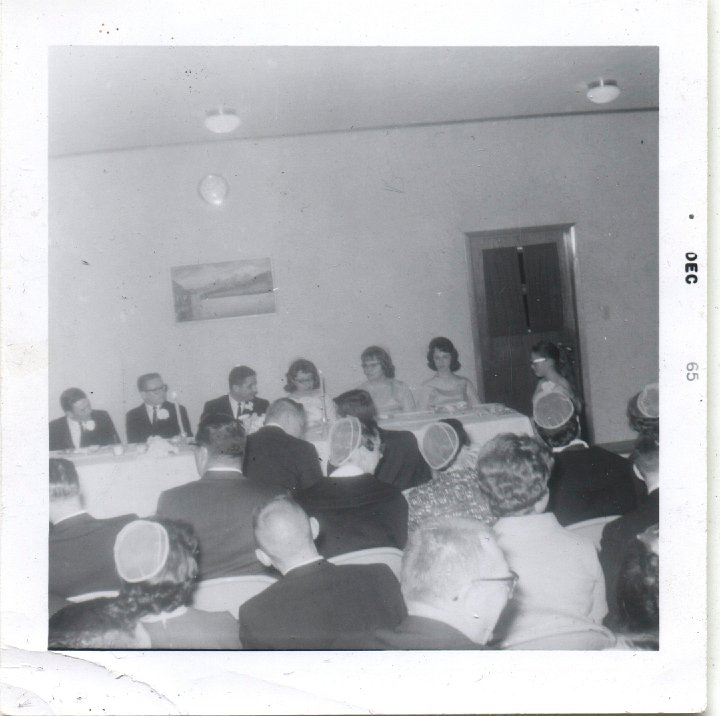 0676.jpg - Kenneth & Sheril Mullet Wedding table.  11/1965