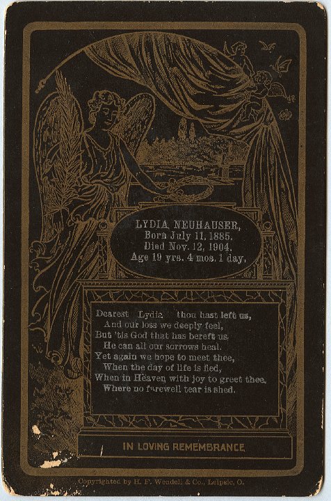 0866.jpg - Lydia Neuhauser, Memorial Card, 1904