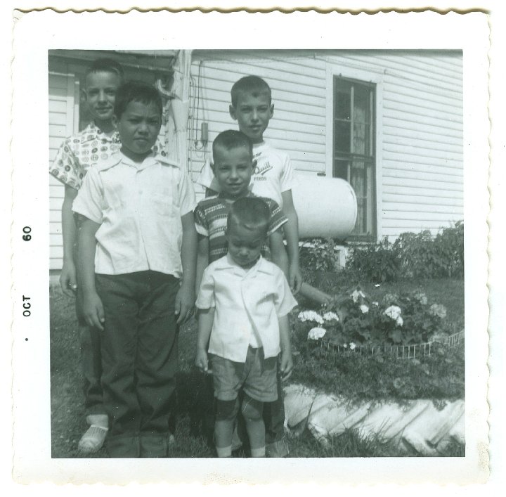 1064.jpg - Larry Roth, Danny Trevino, Lynn back, Reynolds, Lamar Roth  1960