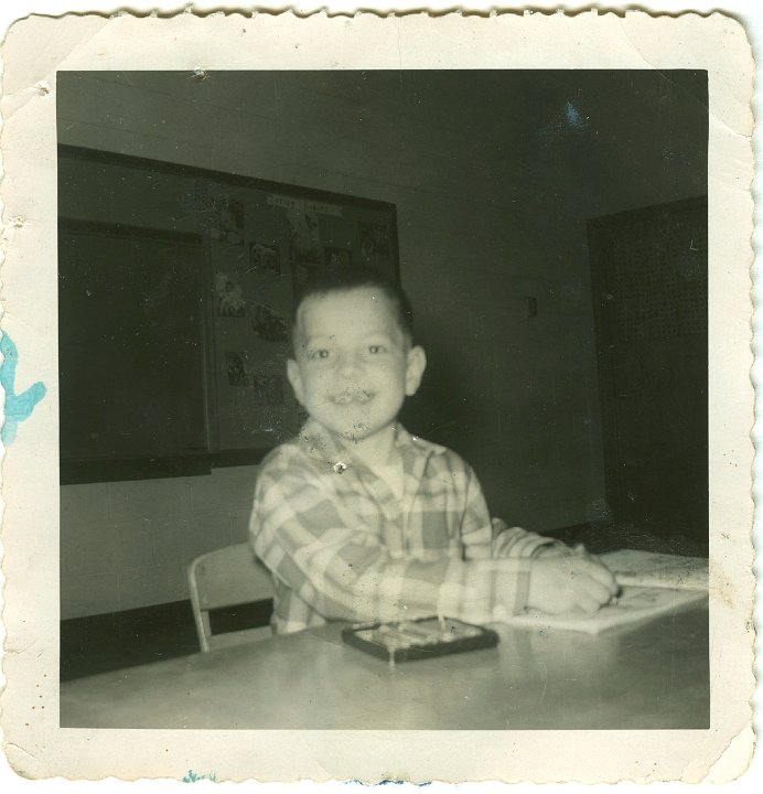 1154.jpg - Reynolds Roth in school.  1959c