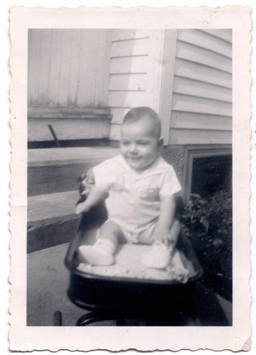 1513.jpg - Dudley Pankoke in wagon.  1947c