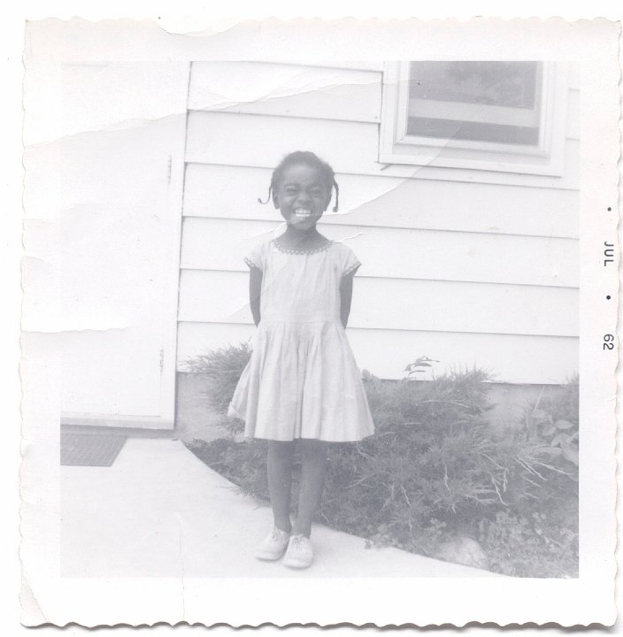 1674.jpg - Unknown girl at Pleasantview Mennonite Church Summer Bible School in 1962