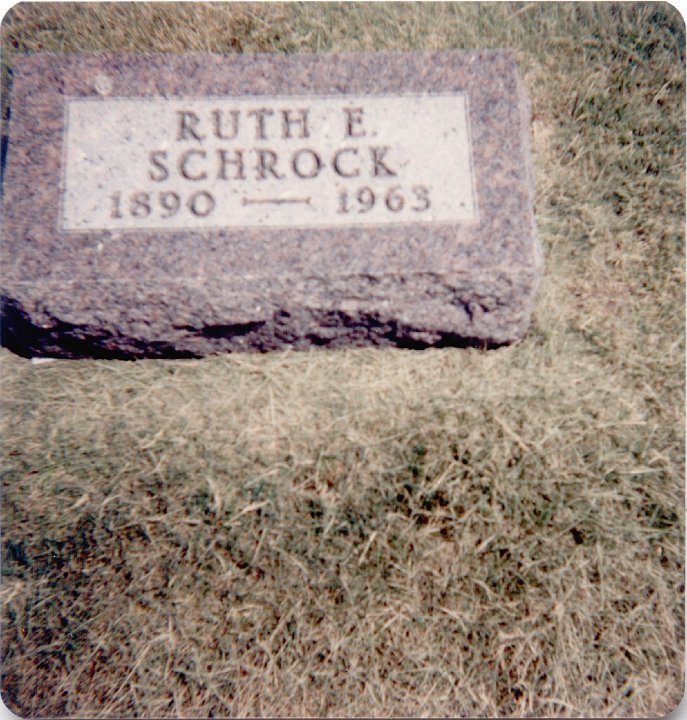 1710.jpg - Gravestone of Ruth Schrock.  1890-1963