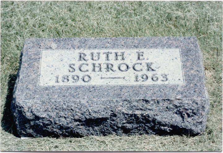 1711.jpg - Gravestone of Ruth Schrock.  1890-1963