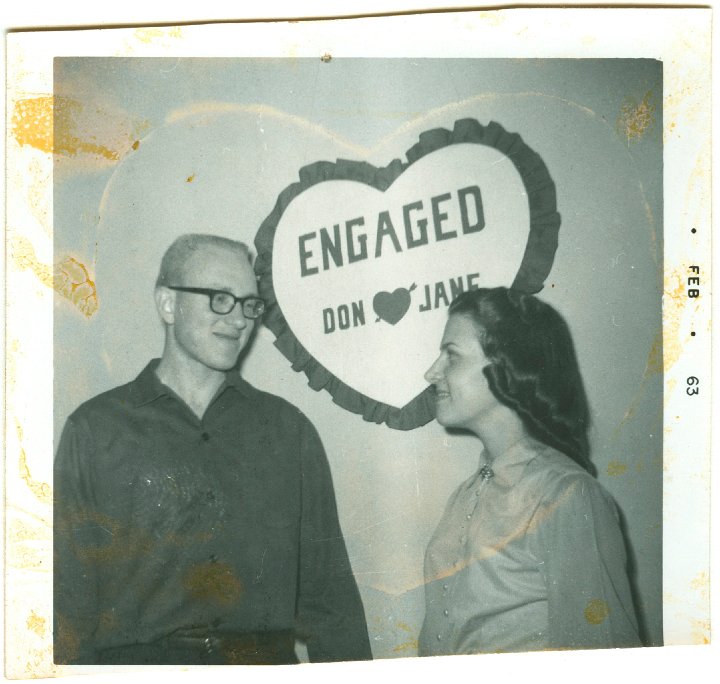 1368.jpg - Don Diller & Jane Reschly engaged.  1963