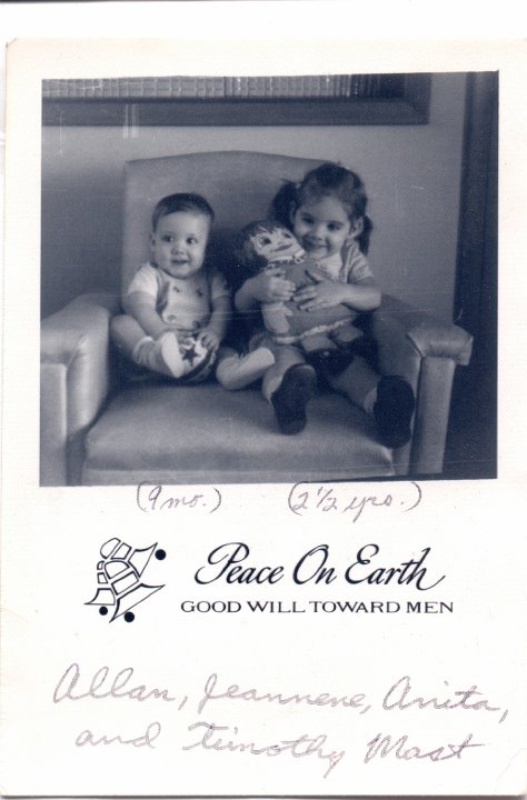 1398.jpg - Timothy & Anita Mast, children of Allan & Jeannene Reschly Mast.  1972