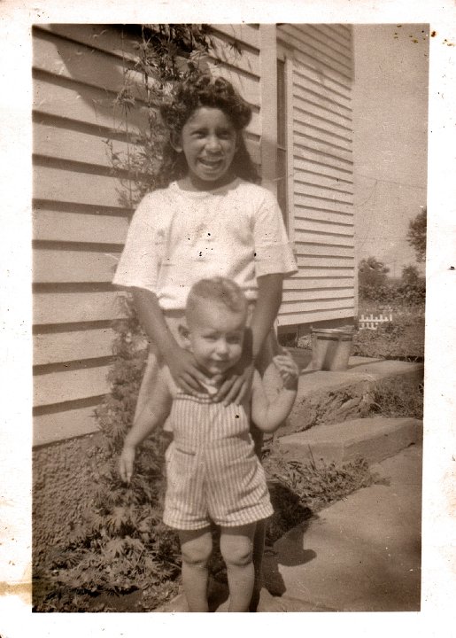 0233.jpg - Fred Roth with Fresh  Air girl.  1948c