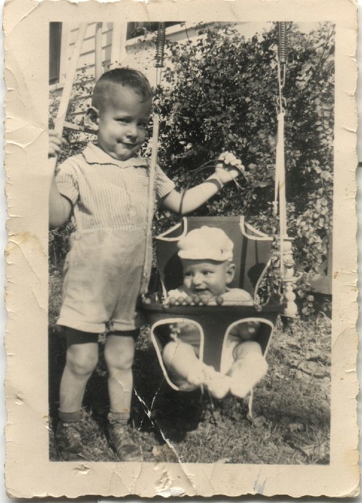 0388.jpg - Fred & Larry Roth in swing.  1949c