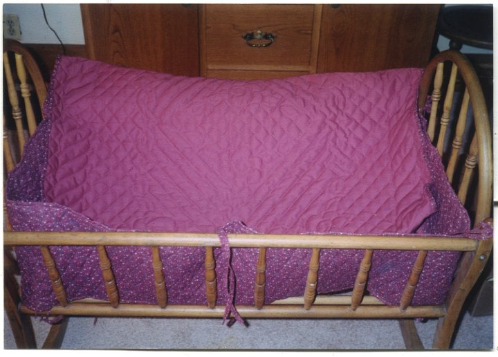 0732.jpg - Ray Roth's baby bed.  1997c