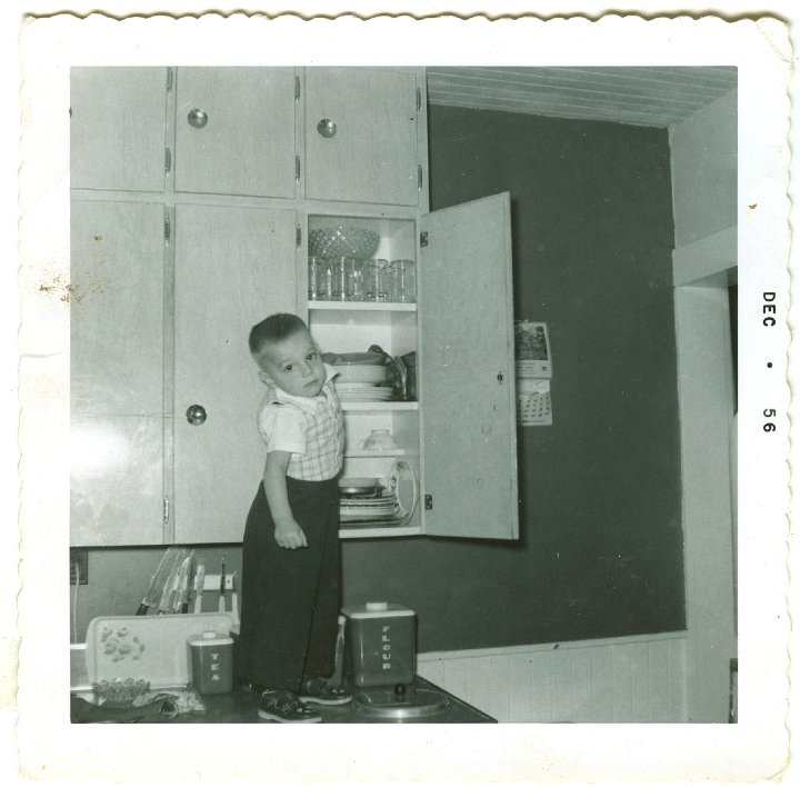 1195.jpg - Reynolds Roth in the cupboard.  1956