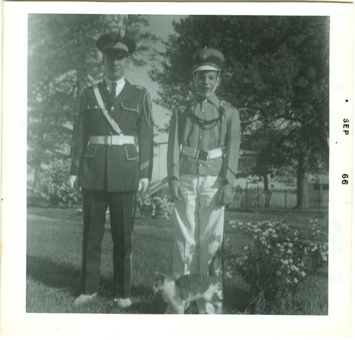 1221.jpg - Lynn & Reynolds Roth in their band uniforms.  1966