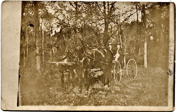 0789A.jpg - To:  Miss Katie Swartzendruber, Tuleta, TXfrom:  Arthur   July 7, 1909  Wellman, IATo Katie Swartzendruber, Tuleta, TXJuly 7, 1909, Be careful don't  ??? handle with care.  Directions:  Hang on a cherrie tree as it is one of the best scare crows on the ??? if you have no cherrie trees hang on a potatoe plant as it is rough on potatos animalsReceived your Postal some time ago and had ought to answered sooner but did not get time.  Thanks for that dandy photo postal you sent ??? the lad with me is and ??? kid.  was taken ??? ??? River Pisma[?].Rain is the order of the day, since Sunday.  Write soon.  Arthur