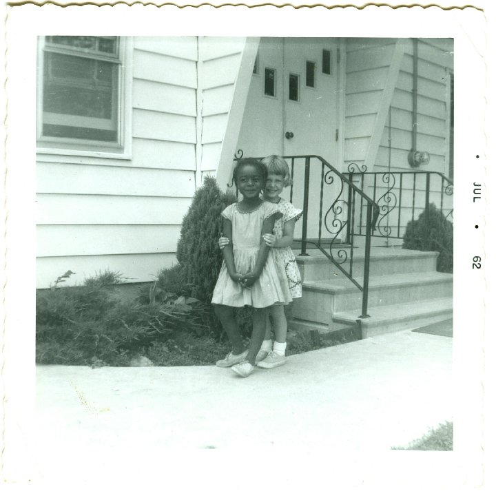 0972.jpg - ??? & Julie Ogie at Pleasant View Mennonite Church Bible School in Mt. Pleasant, IA.  1962