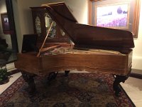 Antique piano  Rosewood piano built in 1885 in New York.  Before 1900 it was shipped to Sheridan, WY via riverboat and mule trains.